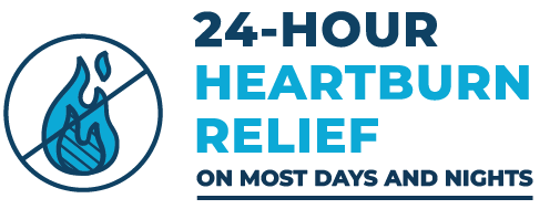 24 hour heartburn relief icon